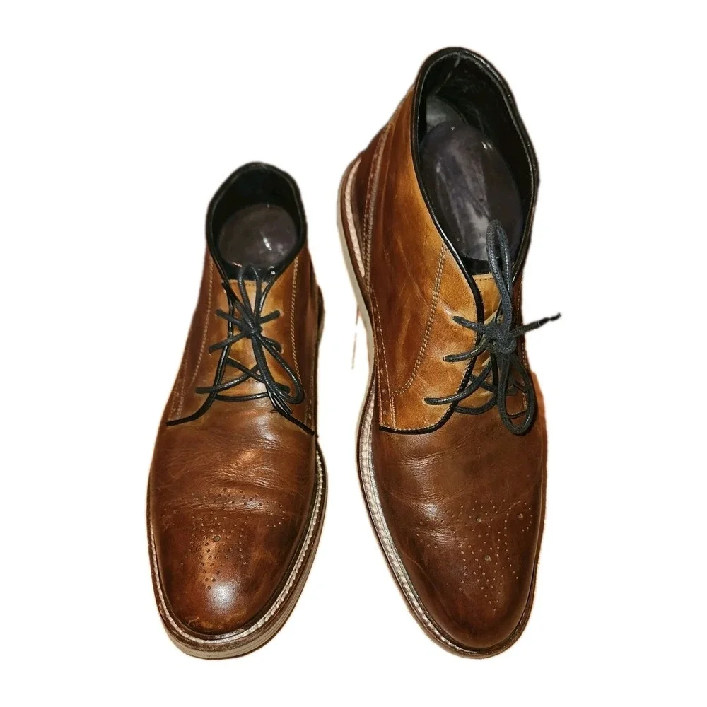 Johnston & Murphy‎ Rich Brown Chukka Boots US Men's 8M Quiet Luxury